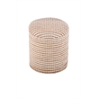 Carolina Handwoven Heracles Cotton Jute Stripe Storage Ottoman