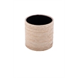 Carolina Handwoven Heracles Cotton Jute Stripe Storage Ottoman