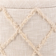 Carolina Handwoven Eros X Solid Fabric Storage Ottoman
