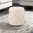 Carolina Handwoven Eros X Solid Fabric Storage Ottoman