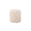 Carolina Handwoven Eros X Solid Fabric Storage Ottoman