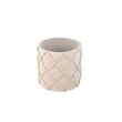 Carolina Handwoven Eros X Solid Fabric Storage Ottoman