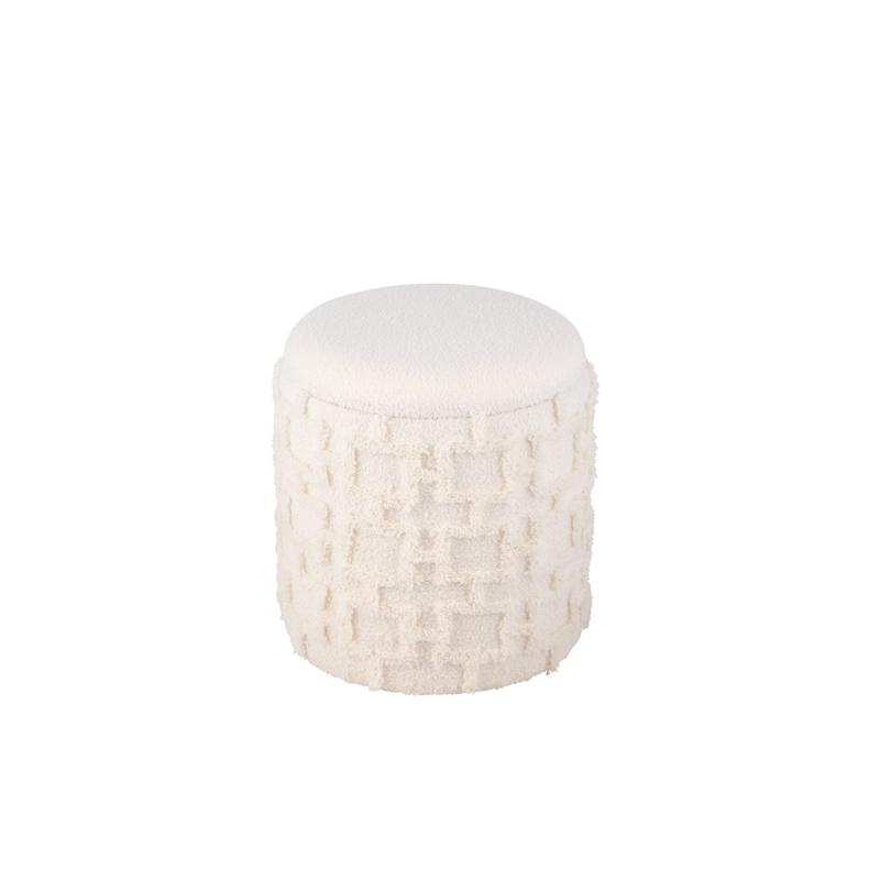 Carolina Handwoven Morpheus Solid Fabric Storage Ottoman