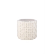 Carolina Handwoven Morpheus Solid Fabric Storage Ottoman