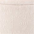 Carolina Handwoven Hermes Solid Fabric Storage Ottoman