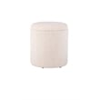 Carolina Handwoven Hermes Solid Fabric Storage Ottoman