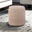Carolina Handwoven Plutus Tuape Waffle Storage Ottoman