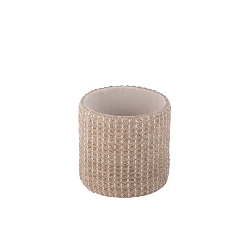 Carolina Handwoven Plutus Tuape Waffle Storage Ottoman