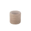 Carolina Handwoven Plutus Tuape Waffle Storage Ottoman