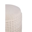 Carolina Handwoven Chronos Waffle Cream Storage Ottoman
