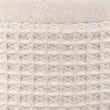Carolina Handwoven Chronos Waffle Cream Storage Ottoman
