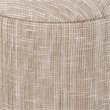 Carolina Handwoven Ourea Natural Striped Chenille Storage Ottoman