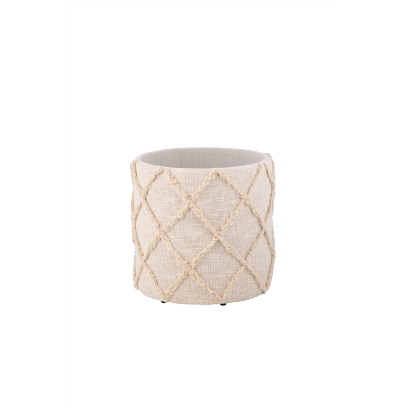 Carolina Handwoven Priapus Rope Fabric Storage Ottoman