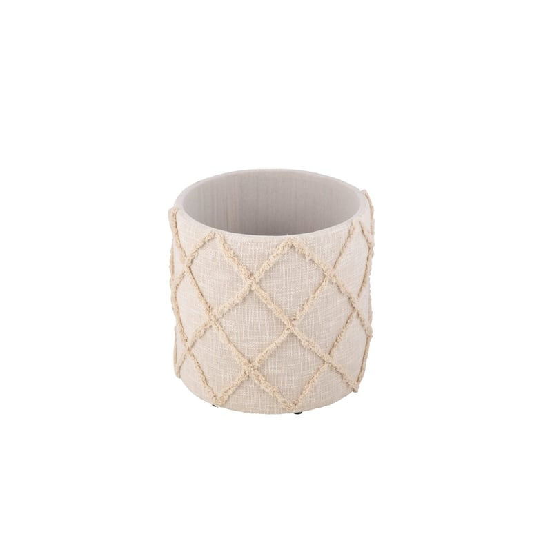 Carolina Handwoven Priapus Rope Fabric Storage Ottoman
