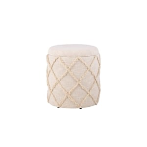 Carolina Handwoven Priapus Rope Fabric Storage Ottoman