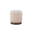 Carolina Handwoven Boreas Hammered Metal Storage Ottoman