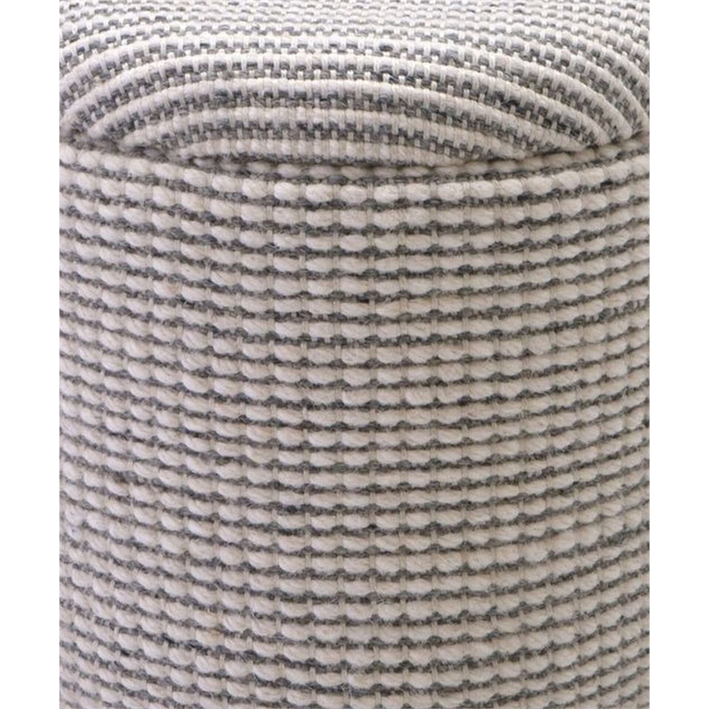 Carolina Handwoven Kratus Hammered Metal Storage Ottoman
