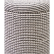Carolina Handwoven Kratus Hammered Metal Storage Ottoman