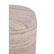 Carolina Handwoven Triton Matte Black Base Storage Ottoman