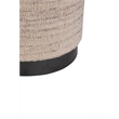 Carolina Handwoven Triton Matte Black Base Storage Ottoman