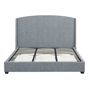 Carolina Monterey Upholstered King Bed Frame in Gray