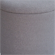 Carolina Handwoven Hephaestus Silver Boucle Storage Ottoman