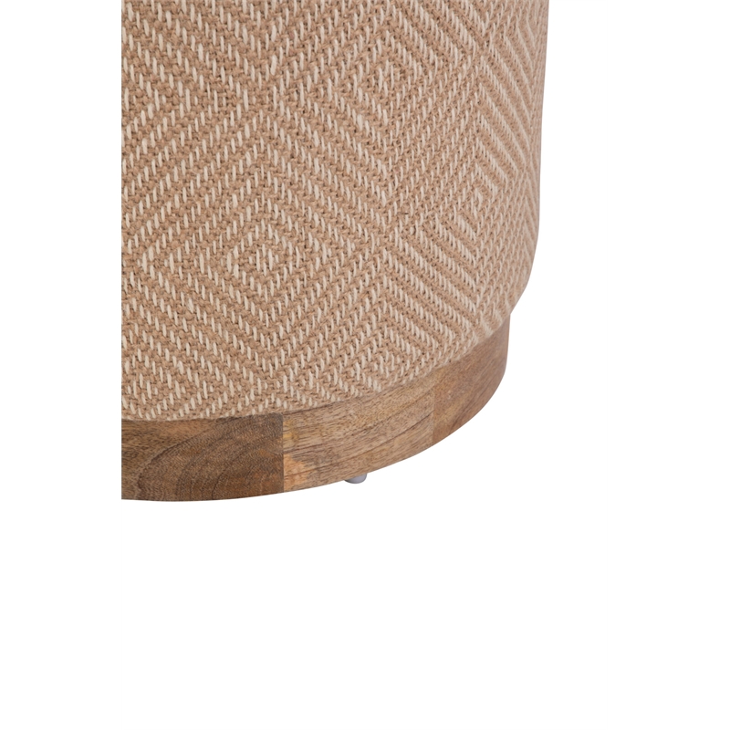 Carolina Handwoven Hesperus Diamond Juste Storage Ottoman