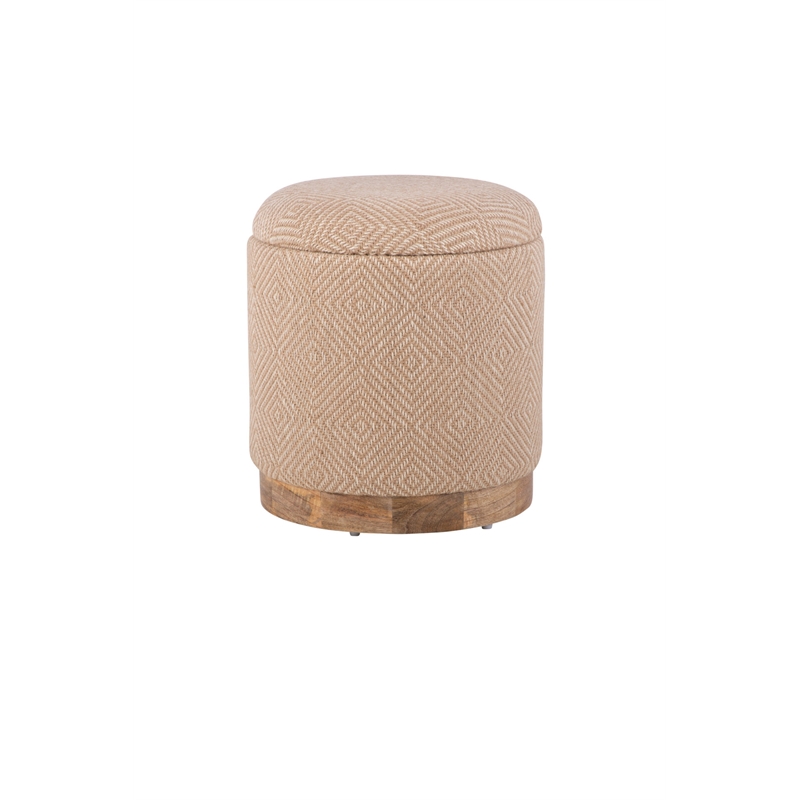 Carolina Handwoven Hesperus Diamond Juste Storage Ottoman