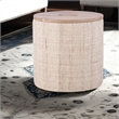 Carolina Handwoven Nereus Wood Top Storage Ottoman