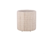 Carolina Handwoven Nereus Wood Top Storage Ottoman