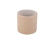 Carolina Handwoven Zeus Jute Check Wood Top Storage Ottoman