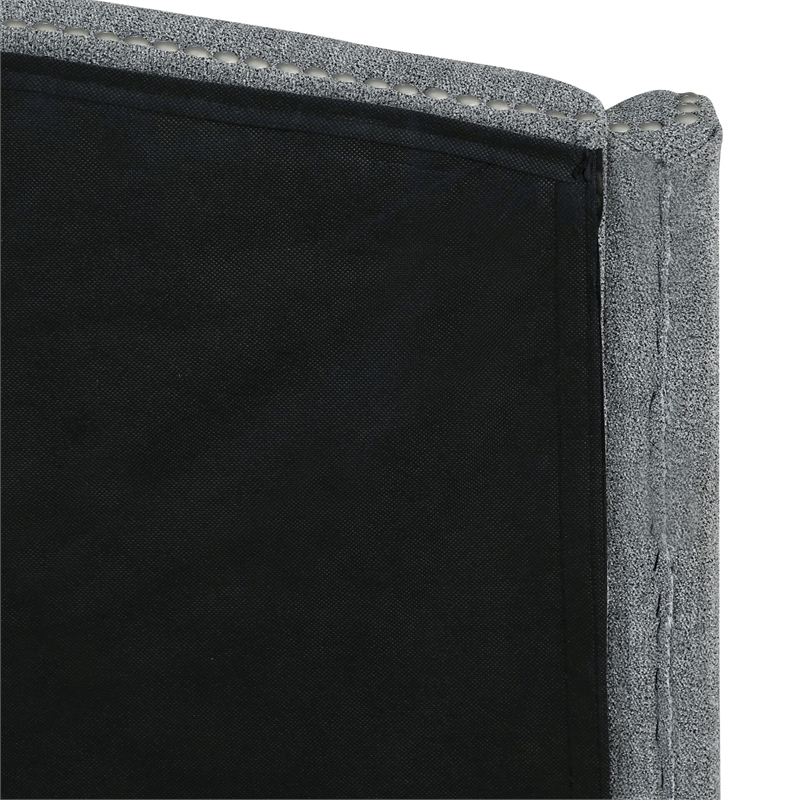 Carolina Monterey Upholstered Queen Bed Frame in Gray