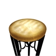 Carolina Luminous Glow Marble Top and Base Side Table in Antique Copper