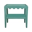 Carolina Chair & Table Rectangular Mango Wood Side Table in Seagrass Green