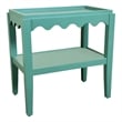Carolina Chair & Table Rectangular Mango Wood Side Table in Seagrass Green