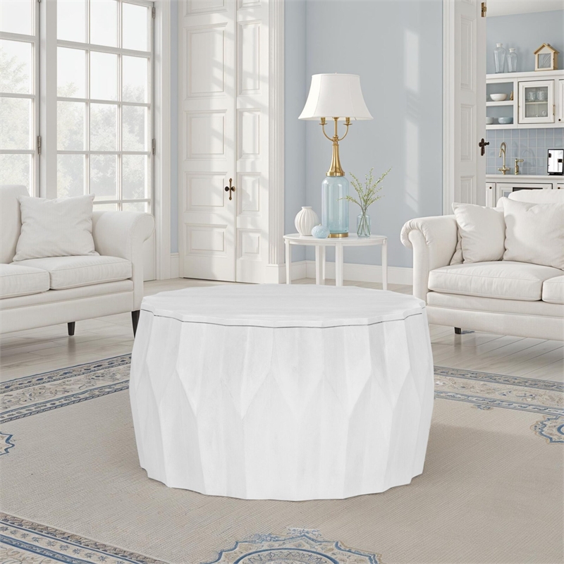 Carolina Chair & Table Lina Coffee Table in Whitewash