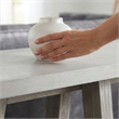 Carolina Console Table with Concrete Top and Wood Base in White and Grey
