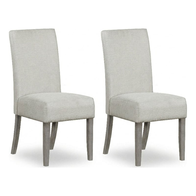 Carolina Upholstered Dining Chair in Grey (Set of 2)