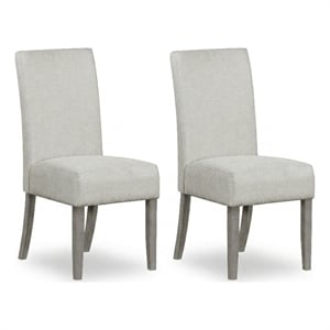 Carolina Upholstered Dining Chair in Grey (Set of 2)