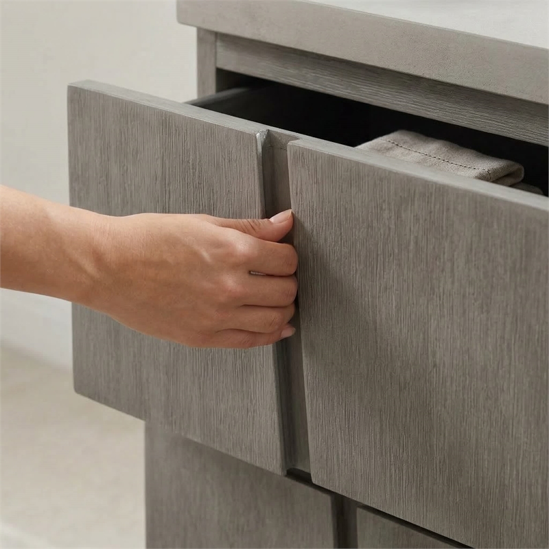 Carolina Chair & Table Largo Accent Table with Concrete Top in Gray