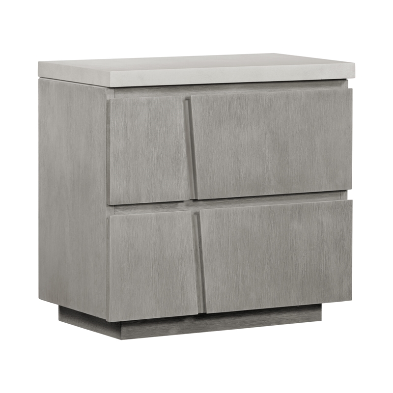 Carolina Chair & Table Largo Accent Table with Concrete Top in Gray