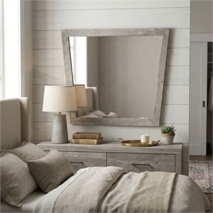 Carolina Chair & Table Largo Acacia Frame Mirror in Grey