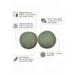 Carolina Chair & Table Lille Decor Pillow in Olive (Set of 2)