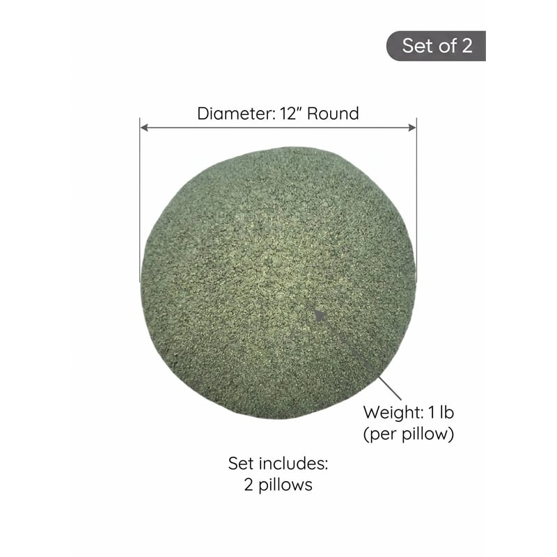 Carolina Chair & Table Lille Decor Pillow in Olive (Set of 2)