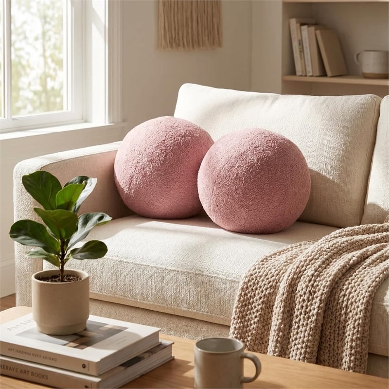 Carolina Chair & Table Lille Decor Pillow in Blush (Set of 2)