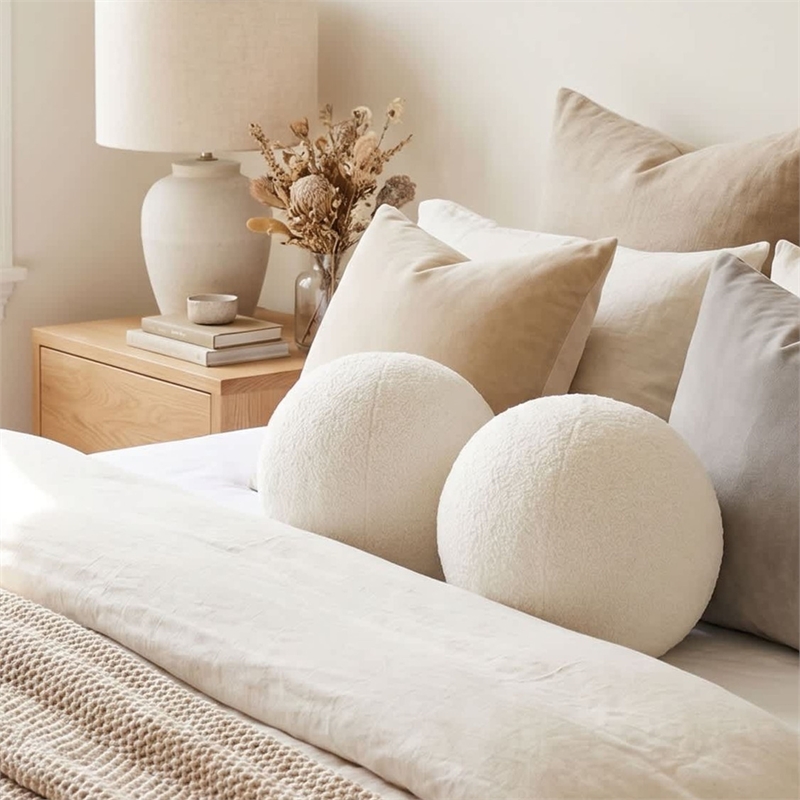 Carolina Chair & Table Lille Decor Pillow in Ivory (Set of 2)