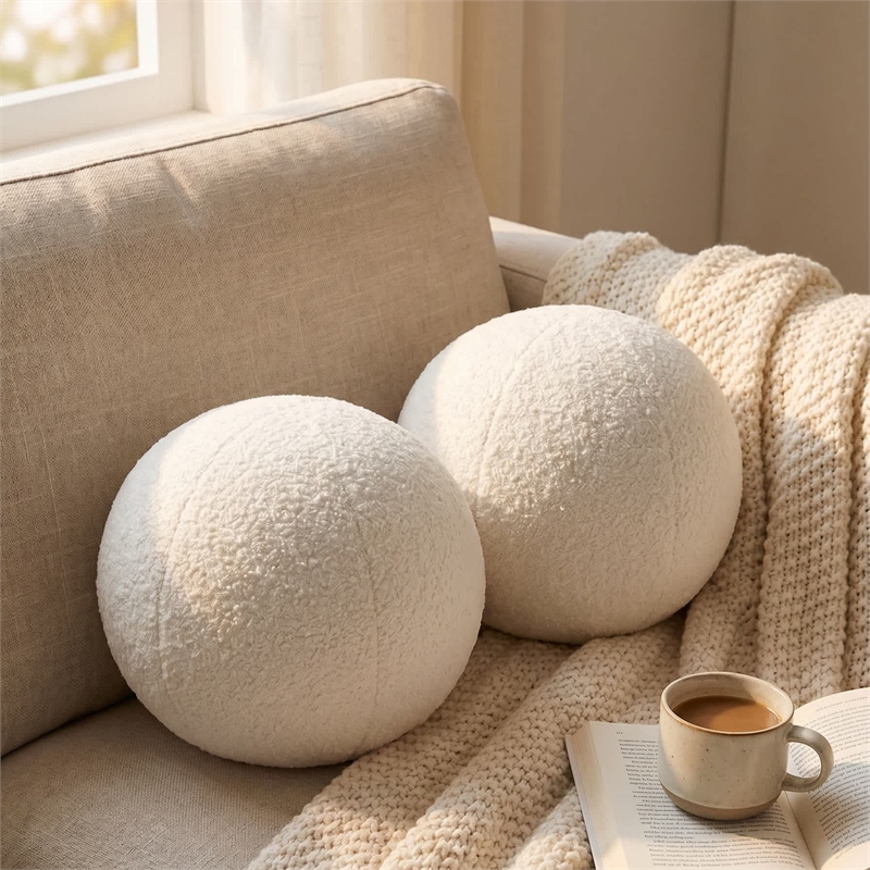 Carolina Chair & Table Lille Decor Pillow in Ivory (Set of 2)