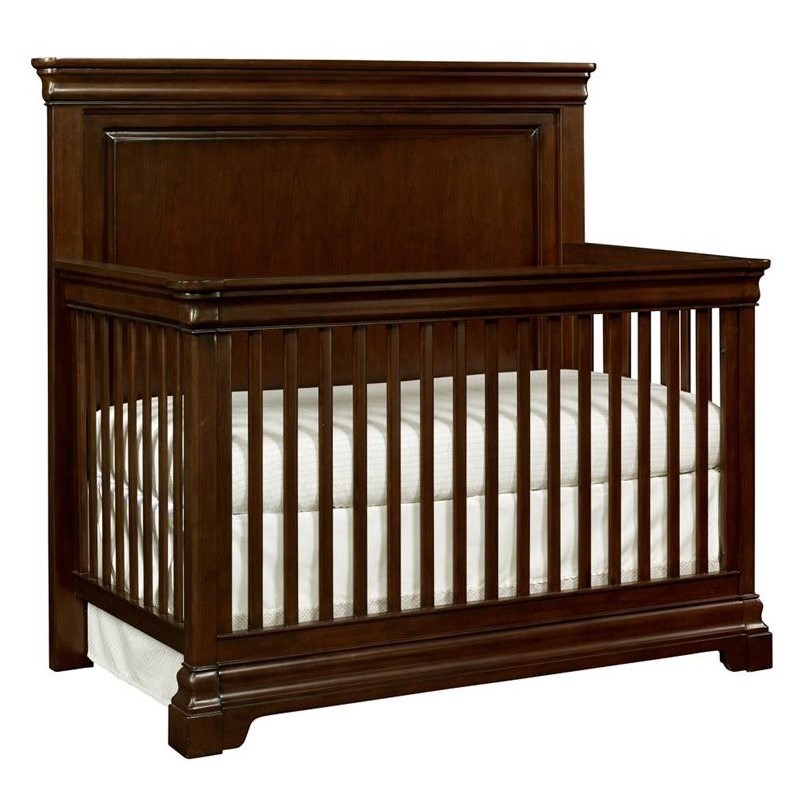 Image result for Stone & Leigh Teaberry Lane Built To Grow Crib in Midnight Cherry