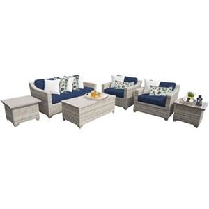 tkc fairmont 7 piece patio wicker sofa set