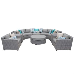 tkc florence 8 piece patio wicker sofa set e